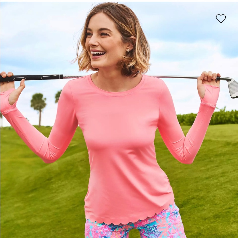 New with tags Lilly Pulitzer Luxetic SunGard long sleeve top